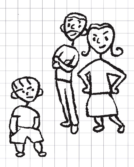 Tamanduá e seus pais